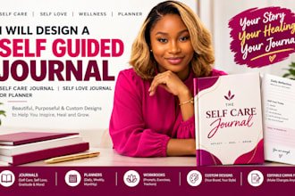 design self guided journal self care journal self love journal planner design