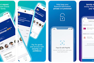 develop online banking app and website, card payment app