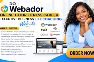 do webador online tutor fitness career executive business life coaching website