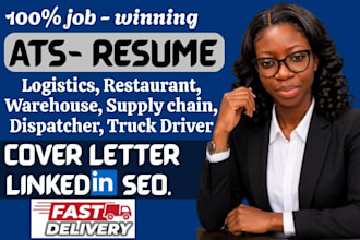 write a professional logistic, warehouse, supply chain, procurement resume