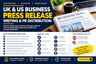 write distribute UK press release submit UK press release