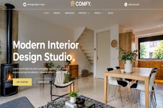 build wix interior design studio website interior designer home staging website
