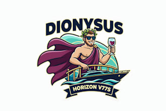 design high quality yacht named dionysus logo