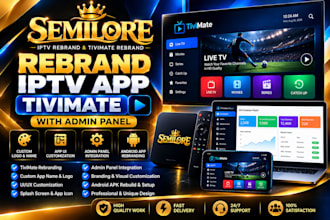 rebrand iptv app tivimate with admin panel
