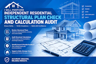perform independent residential structural plan check