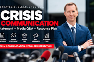 create your crisis communication response, holding statement and media QA