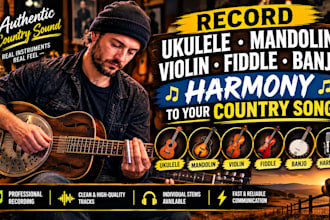 record ukulele mandolin violin fiddle banjo and harmony