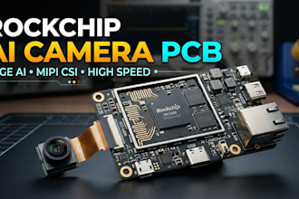 design ai edge camera pcb with rockchip soc and vision hardware