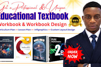 write, design and format educational textbook, workbook, curriculum plan