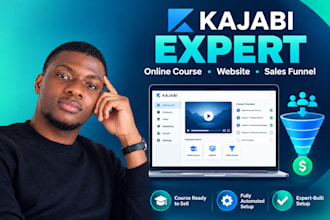 setup kajabi online course, kajabi website, student portal, kajabi sales funnel