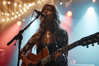 be female rock singer and singer pop singer female singer vocalist for your song