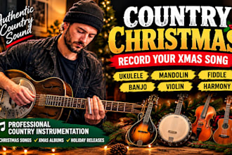 record ukulele mandolin fiddle violin for christmas songs