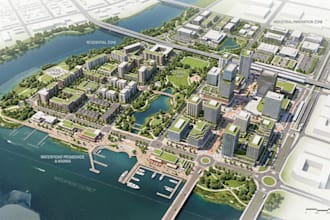 create 2d3d master plan and site plan