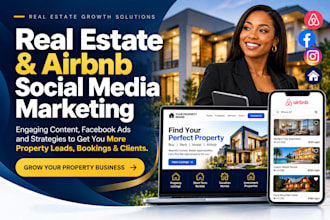 real estate social media marketing manager, airbnb property manager facebook ads