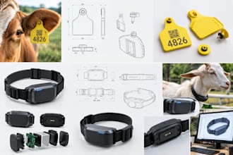 design livestock tags, smart animal tags and 3d cad products