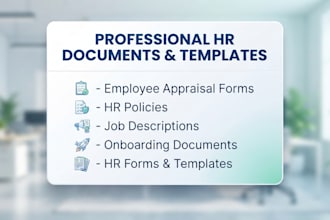 create professional HR templates and employee forms