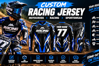 design custom racing jerseys, motocross wear and sports apparel