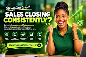 high ticket sales closer commission based sales representative b2b sales