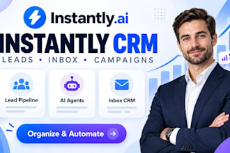 instantly ai crm email marketing instantly crm leads domain inbox campaign agent