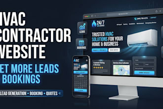 build a high converting hvac contractor website that generates leads