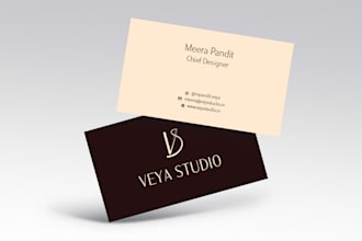 design clean and professional business cards for you