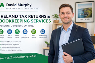 file ireland tax returns, form 11, vat3, paye, ct1, rct and bookkeeping