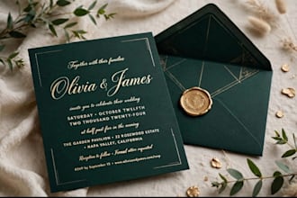 design luxury wedding card