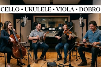 record cello ukulele viola dobro for your tracks