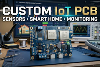 design custom iot pcb for sensors smart home monitoring and automation