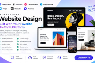 build teleporthq semplice carbonmade portfoliobox pixpa webydo plasmic website