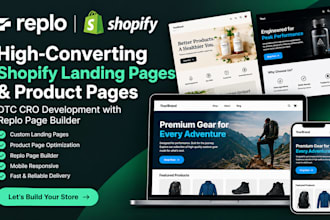 replo shopify landing page product page dtc cro development replo page builder