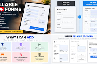 create professional fillable and interactive PDF forms