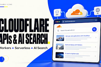 build cloudflare workers apis and ai search backends