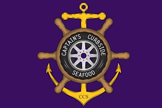 create a seafood food truck restaurant logo