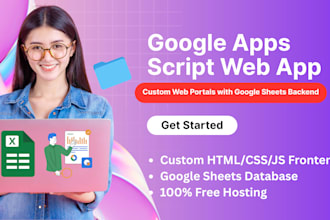 build google apps script web app with sheets backend