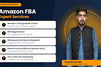 be your professional amazon fba store manager and ppc expert