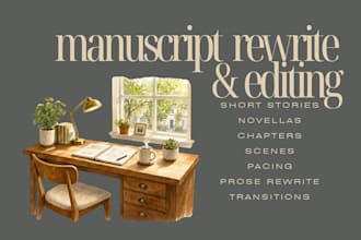 rewrite your manuscript, edit prose, and fix story structure