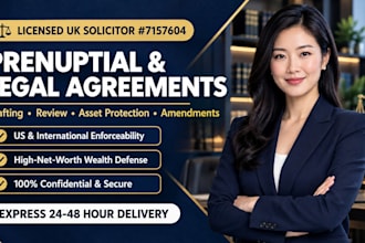 draft an airtight US prenuptial agreement legal prenup contract