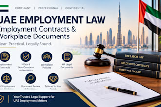 provide uae employment law, employment contracts and workplace documents
