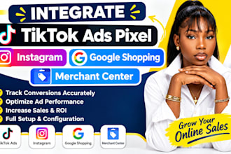 integrate fix tiktok ads pixel instagram google shopping merchant center