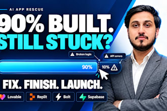 fix bugs in your lovable, replit or bolt app and finish your mvp