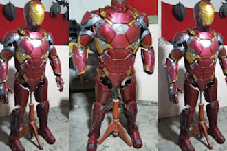 custom wearable armor eva foam weapon pepakura cosplay props foam pattern