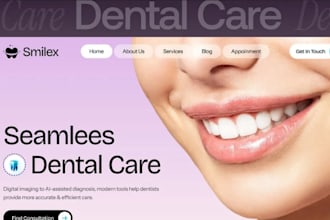 design medical healthcare website dental clinic hospital website