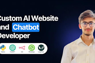 build an ai website, ai chatbot, chatgpt and manychat custom chatbots