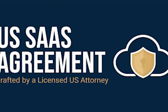 draft an ironclad US saas agreement by a licensed attorney