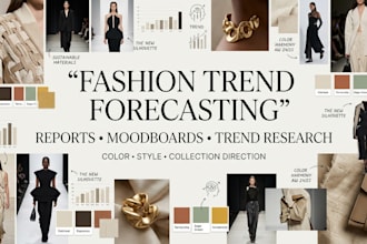 create fashion trend forecasting reports and moodboards