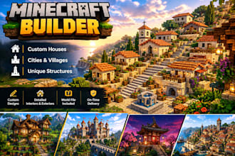 build custom minecraft houses, cities, and structures
