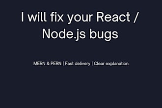 fix bugs in your mern or pern app