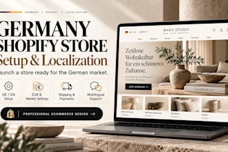 redesign, build and localize your shopify store for germany