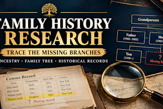 research your family history, ancestry and family tree